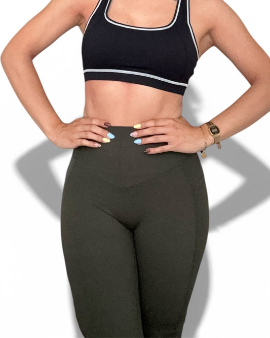 Calza acinturada Verde oliva