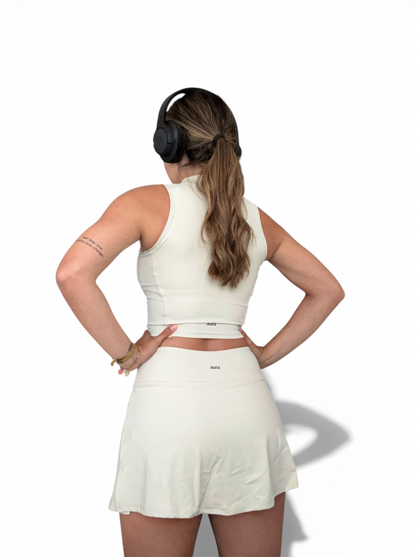 Falda/short Aurora crema