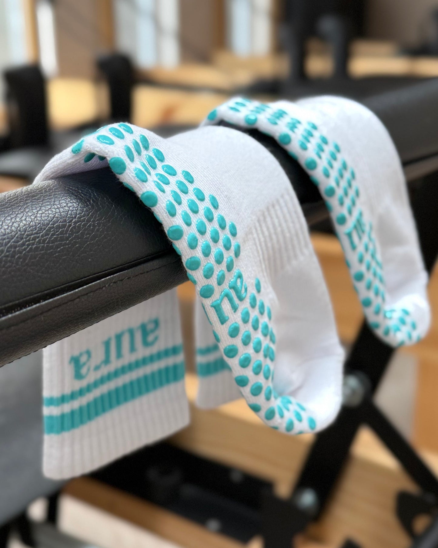 Calcetines Antideslizantes Blanco celeste