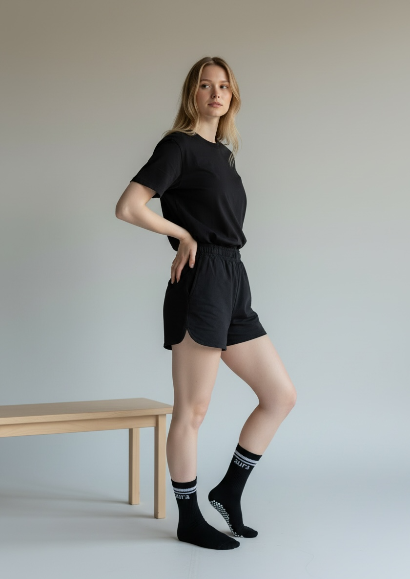 Calcetines antideslizantes negros